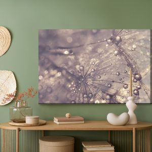 Peinture sur toile Pissenlit, Gouttes D'eau – Image 5