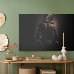 Peinture sur toile Un Couple Dans Une Chaude Étreinte – Image 5