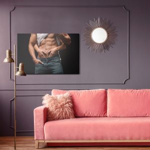 Peinture sur toile Couple Dans Une Scène Intime – Image 4