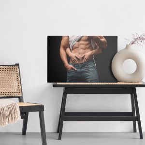 Peinture sur toile Couple Dans Une Scène Intime – Image 6