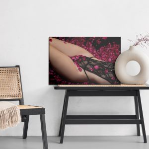 Peinture sur toile Femme En Rose – Image 6