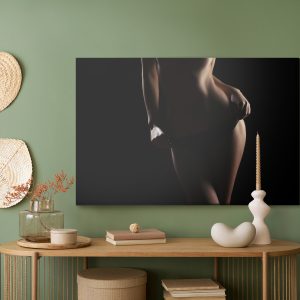 Peinture sur toile Silhouette D'une Femme En Lingerie – Image 5
