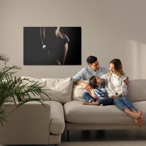 Peinture sur toile Silhouette D'une Femme En Lingerie – Image 7