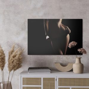 Peinture sur toile Silhouette D'une Femme En Lingerie – Image 3