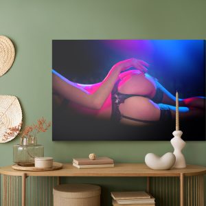 Peinture sur toile Femme Sexy Éclairée Par Des Néons – Image 5