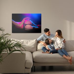 Peinture sur toile Femme Sexy Éclairée Par Des Néons – Image 7