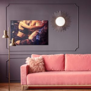 Peinture sur toile Un Couple Dans Une Pose Chaude – Image 4