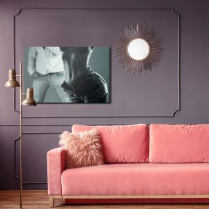 Peinture sur toile Couple Dans Une Pose Sensuelle – Image 4