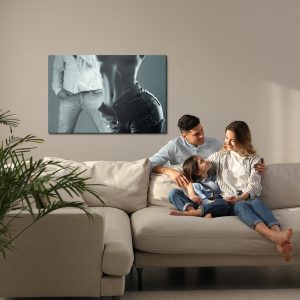 Peinture sur toile Couple Dans Une Pose Sensuelle – Image 7