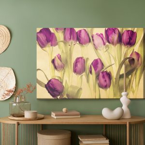 Peinture sur toile Tulipes De Style Rétro – Image 5