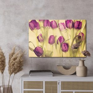 Peinture sur toile Tulipes De Style Rétro – Image 3