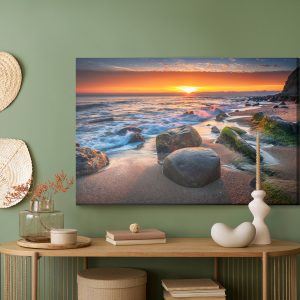 Peinture sur toile Mer Au Coucher Du Soleil – Image 5