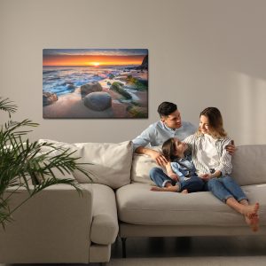 Peinture sur toile Mer Au Coucher Du Soleil – Image 7