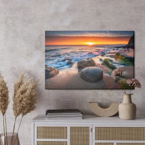 Peinture sur toile Mer Au Coucher Du Soleil – Image 3