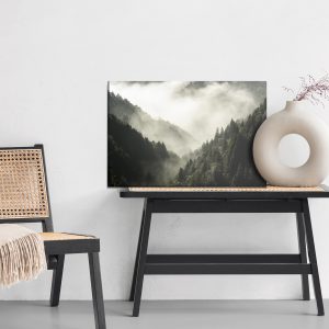 Peinture sur toile High Mountain In Mist And Cloud – Image 6