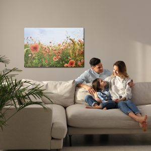 Peinture sur toile Coquelicots Dans Le Pré – Image 7