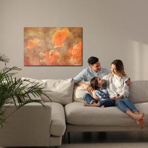 Peinture sur toile Coquelicots Dans Un Style Vintage – Image 7