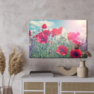 Peinture sur toile Coquelicots Au Soleil – Image 3