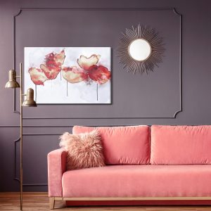 Peinture sur toile Fleurs De Pavot Abstraites – Image 4
