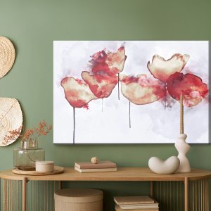 Peinture sur toile Fleurs De Pavot Abstraites – Image 5