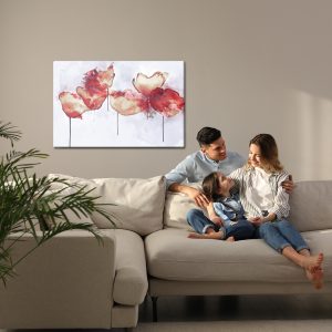 Peinture sur toile Fleurs De Pavot Abstraites – Image 7