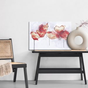 Peinture sur toile Fleurs De Pavot Abstraites – Image 6