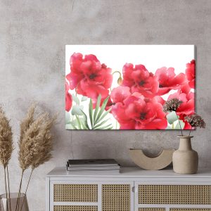 Peinture sur toile Beaux Coquelicots Dans Un Style Rétro – Image 3