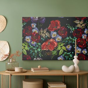 Peinture sur toile Belles Fleurs Colorées – Image 5