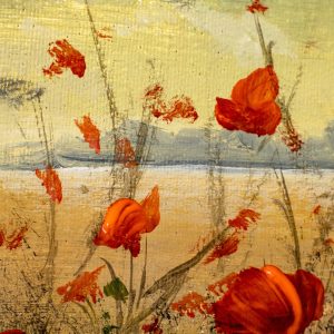 Peinture sur toile Coquelicots Rouges Sauvages – Image 1