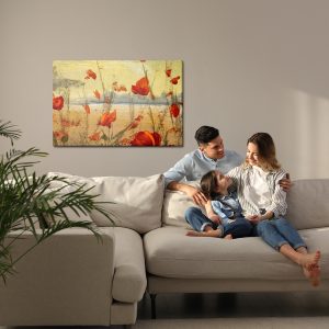 Peinture sur toile Coquelicots Rouges Sauvages – Image 7