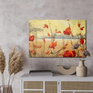 Peinture sur toile Coquelicots Rouges Sauvages – Image 3