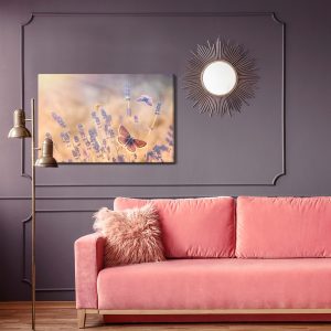 Peinture sur toile Papillons Parmi La Lavande – Image 4