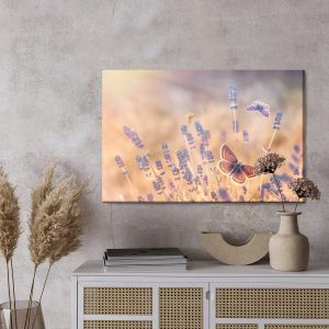 Peinture sur toile Papillons Parmi La Lavande – Image 3