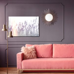 Peinture sur toile Lavande Au Coucher Du Soleil – Image 4
