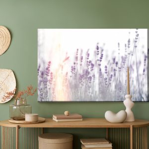 Peinture sur toile Lavande Au Coucher Du Soleil – Image 5