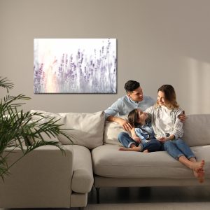 Peinture sur toile Lavande Au Coucher Du Soleil – Image 7