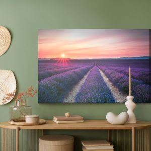 Peinture sur toile Le Champ De Lavande En Fleurs – Image 5
