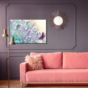 Peinture sur toile Lavande Et Papillons – Image 4