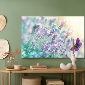 Peinture sur toile Lavande Et Papillons – Image 5