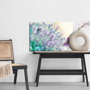 Peinture sur toile Lavande Et Papillons – Image 6