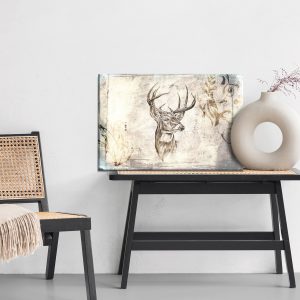 Peinture sur toile Cerf Au Style Vintage – Image 6