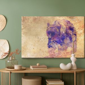 Peinture sur toile Ours Féroce – Image 5