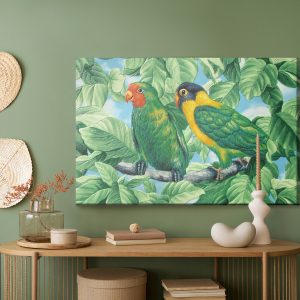 Peinture sur toile Beaux Perroquets Colorés – Image 5