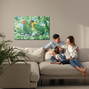 Peinture sur toile Beaux Perroquets Colorés – Image 7