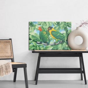 Peinture sur toile Beaux Perroquets Colorés – Image 6
