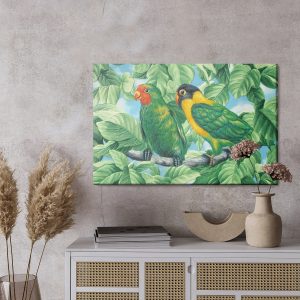 Peinture sur toile Beaux Perroquets Colorés – Image 3