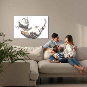Peinture sur toile Chat Peint À L'aquarelle – Image 7