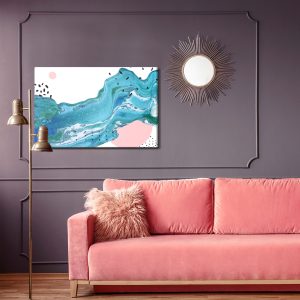 Peinture sur toile Vagues Abstraites – Image 4
