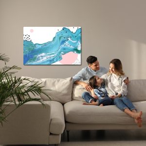 Peinture sur toile Vagues Abstraites – Image 7