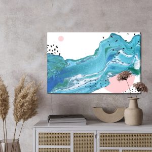 Peinture sur toile Vagues Abstraites – Image 3